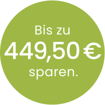Grüner Aktions-Störer: Bis zu 449,50 € sparen
