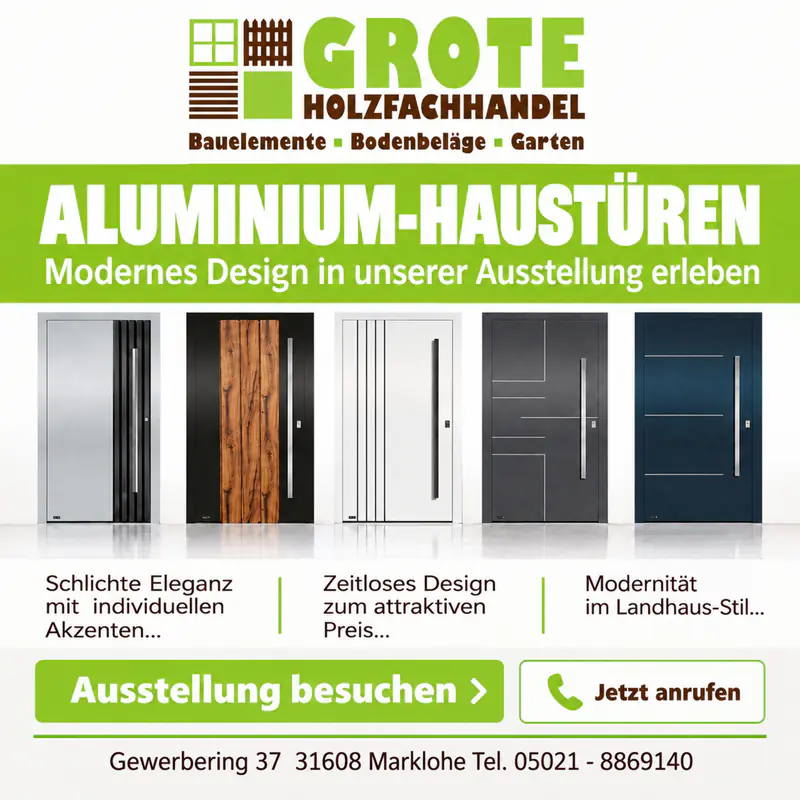 Anzeige fuer Haustüren 2026