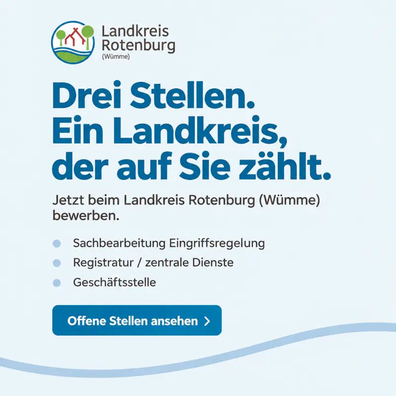 Anzeige fuer Stellen