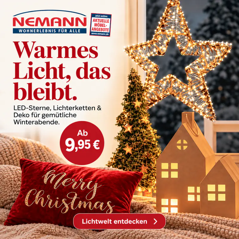 Anzeige fuer akzente Winterlicht bei NEMANN – LED-Deko, Lichterketten & Wohnideen