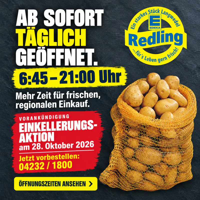 Anzeige fuer Neue Öffnungszeiten