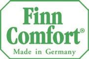 Grünes Logo der Schuhmarke Finn Comfort mit Zusatz Made in Germany