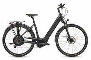 Dunkelgraues BESV CT-B LCD-LS Tiefeinsteiger E-Bike in Seitenansicht
